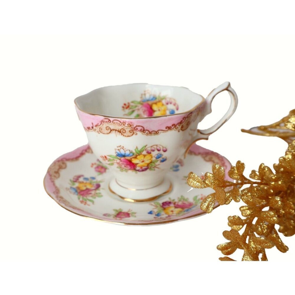 Royal Albert Tea Cup and Saucer Teacup Pink Floral Vintage Tea Party High Tea